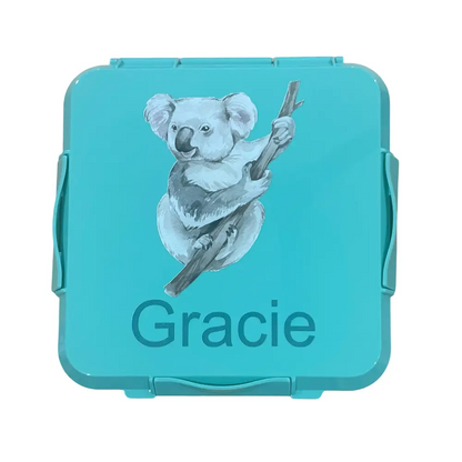 Personalised Mint Lunch Box - Koala