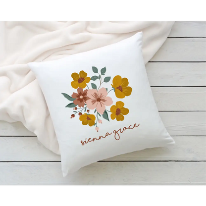 Personalised Pillowcase - Boho Floral