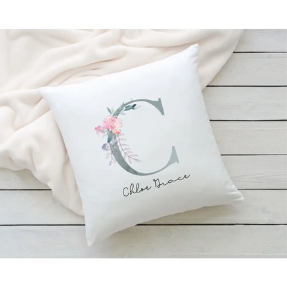 Personalised Pillowcase - Floral Letter