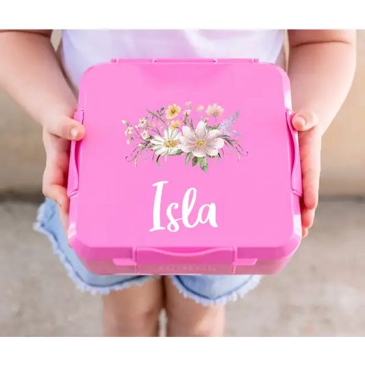 Personalised Pink Lunch Box - Daisy