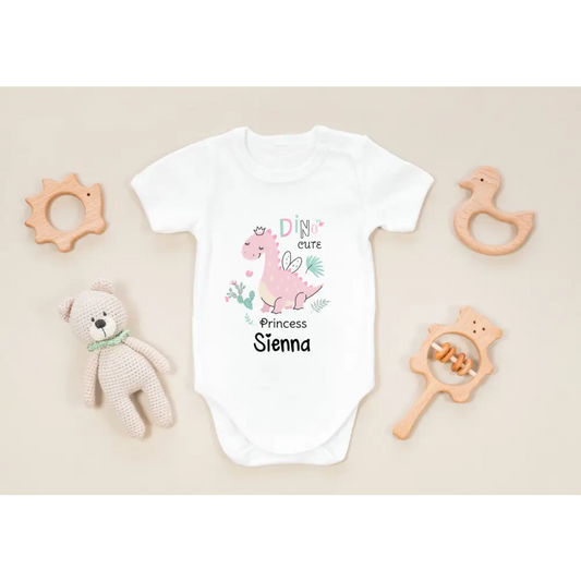 Personalised Princess Dino onesie - Timber Tinkers