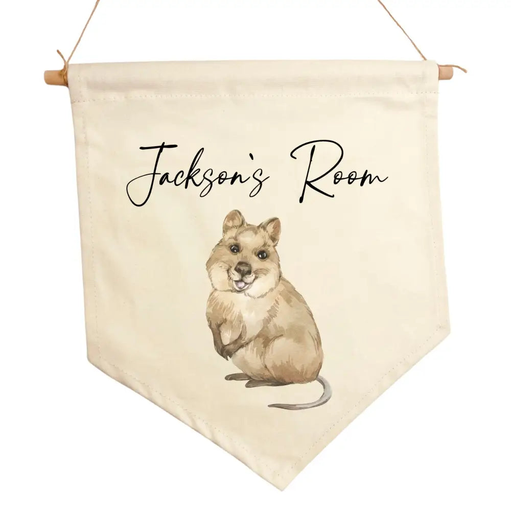 Personalised Quokka Flag