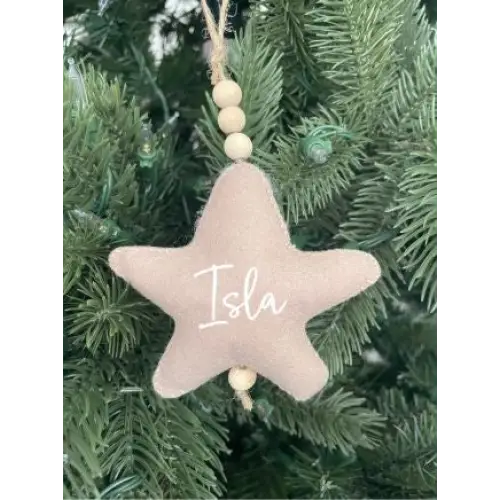 Personalised Star Ornament - Timber Tinkers