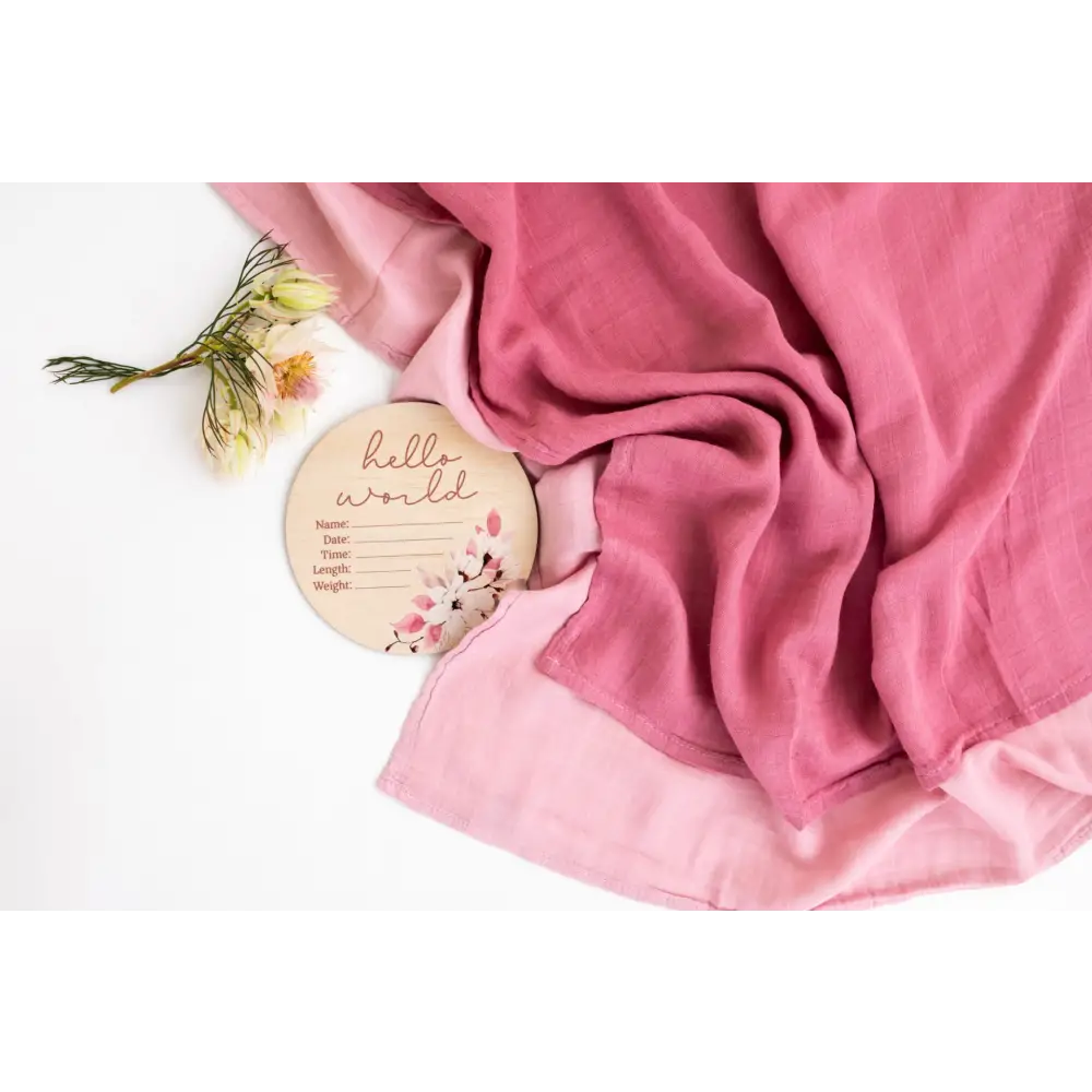 Personalised Swaddle - Pink