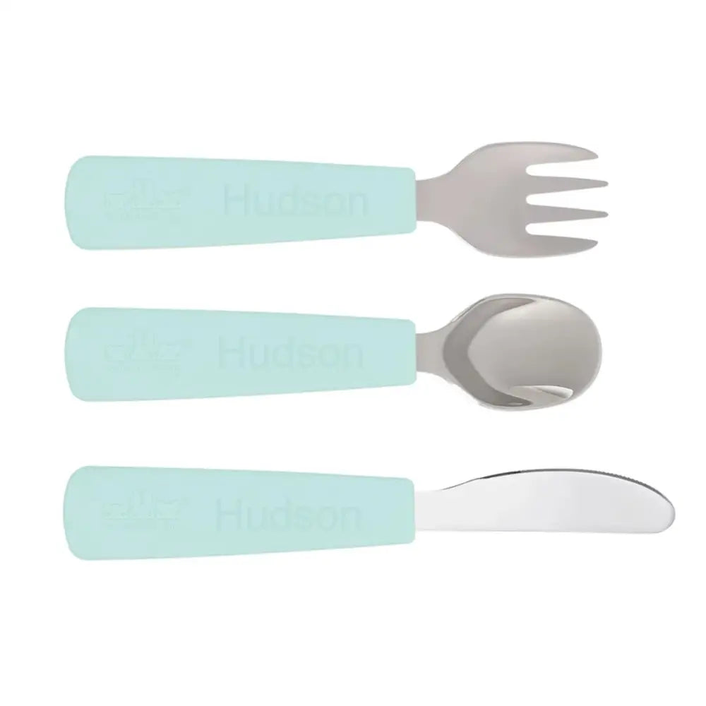 Personalised Toddler Cutlery Set - Multiple Colours