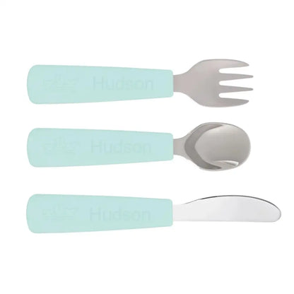 Personalised Toddler Cutlery Set - Multiple Colours