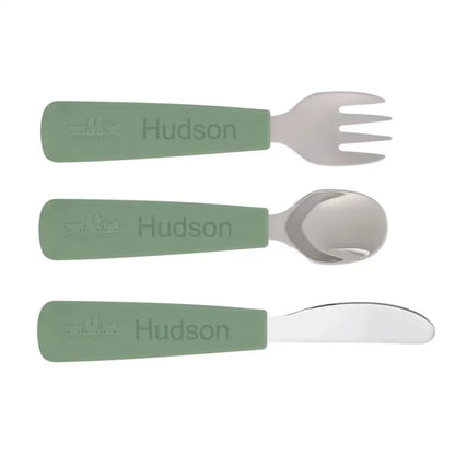 Personalised Toddler Cutlery Set - Multiple Colours