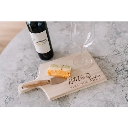 Personalised Wine & Cheese Serving Board - Timber Tinkers