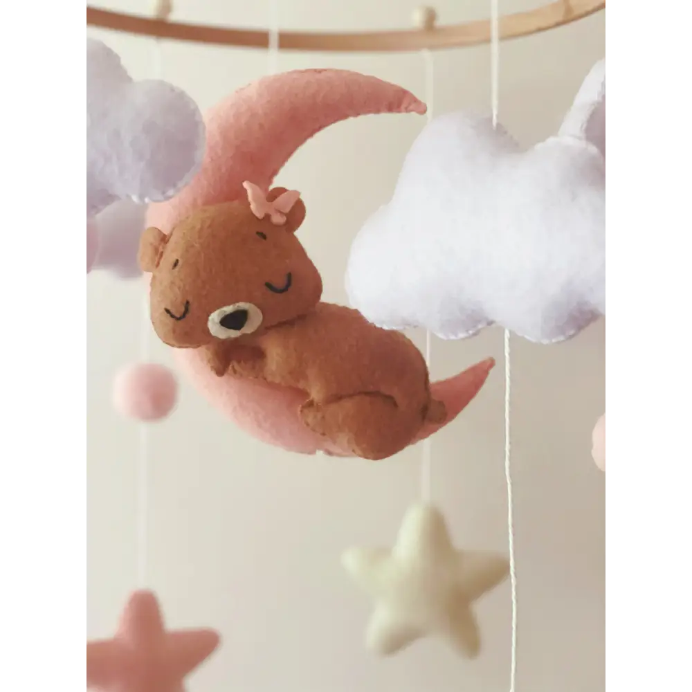 Pink Teddy Nursery Mobile