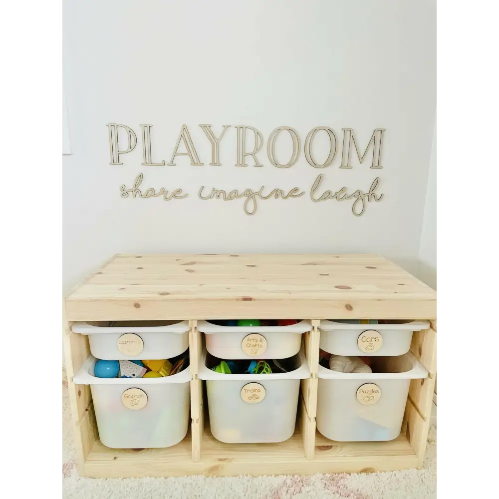 PLAYROOM - share imagine laugh plaque