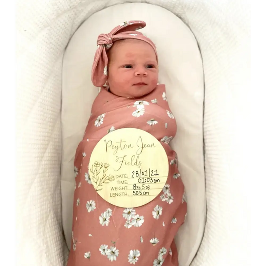 Poppy Birth Announcement - Timber Tinkers