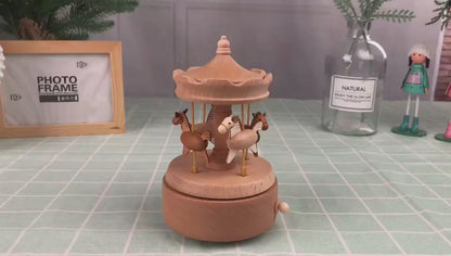 Horse Carousel Music Box