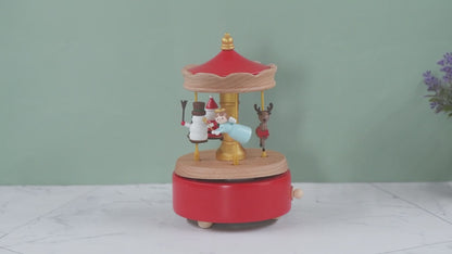 Christmas Music Box - Santa Carousel