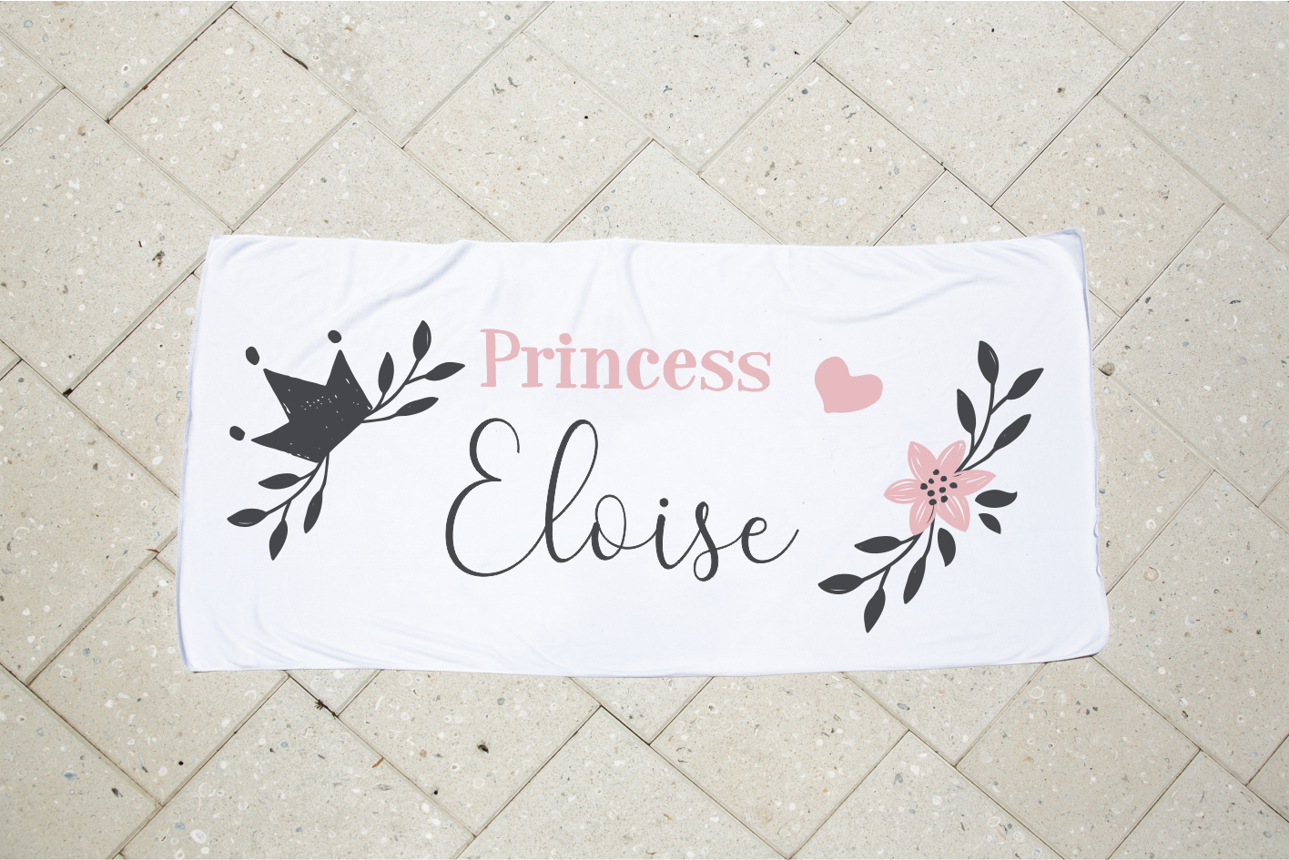 Personalised Kids Towel - Princess