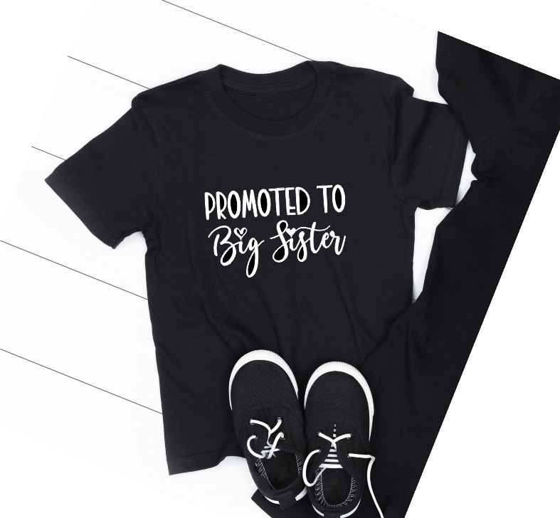 Promoted to big sister TSHIRT - Size 8