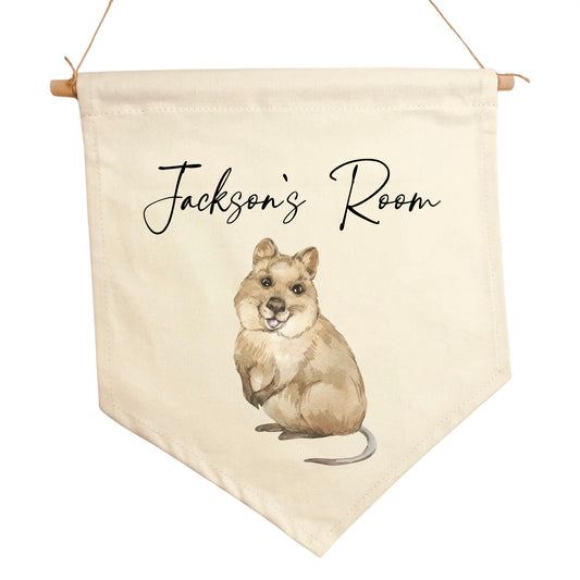 Personalised Quokka Flag