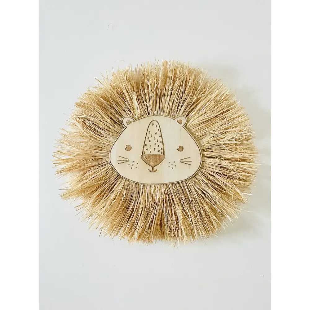 Raffia Lion - Timber Tinkers