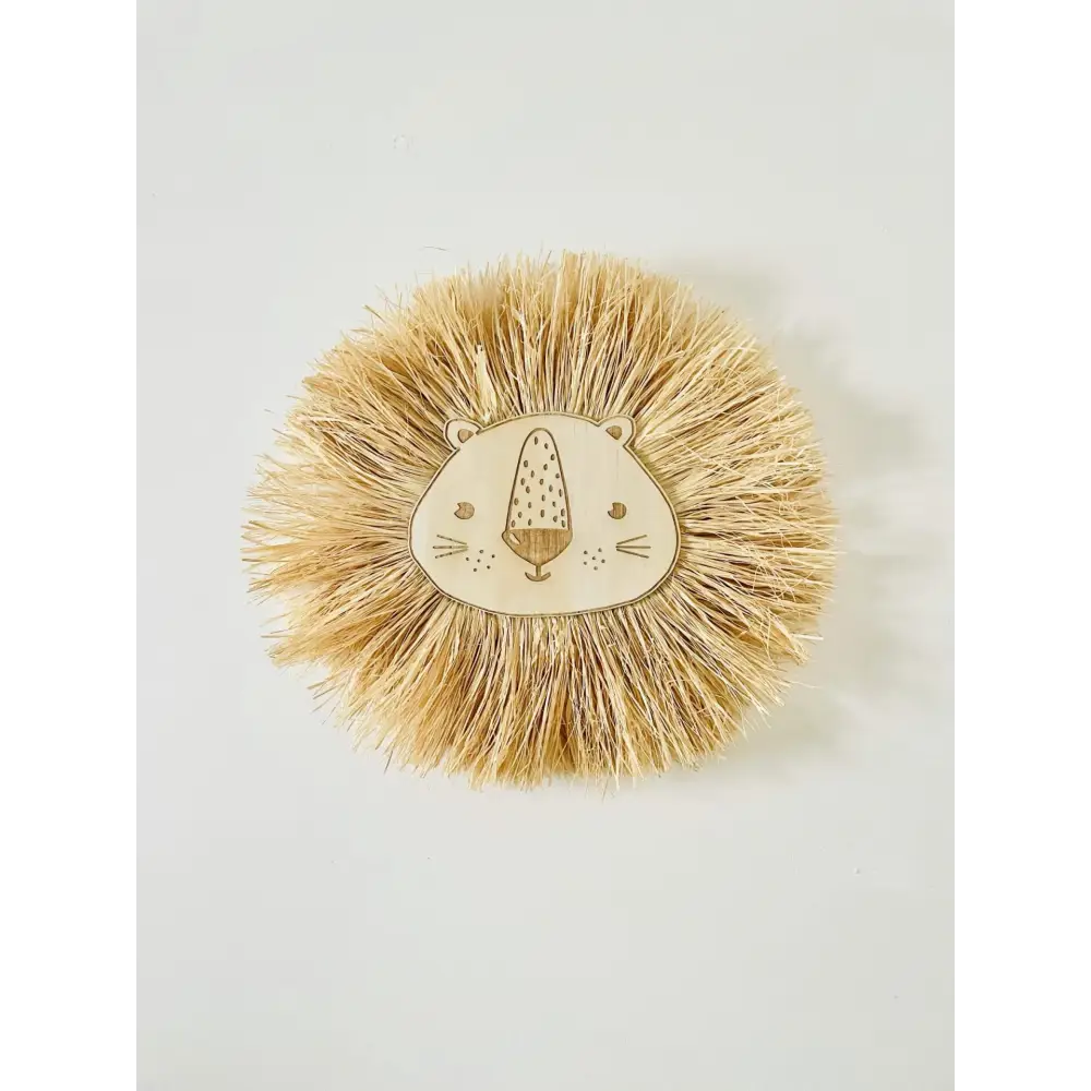 Raffia Lion - Timber Tinkers