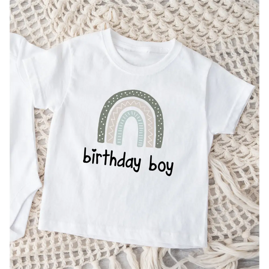 Rainbow Birthday Boy T-Shirt