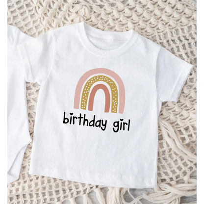 Rainbow Birthday Girl T-Shirt