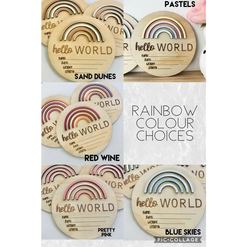 Rainbow Large NATURAL WOOD - Timber Tinkers