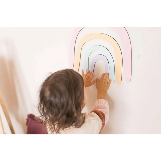Rainbow Large Wall Decal - Pastels - Timber Tinkers