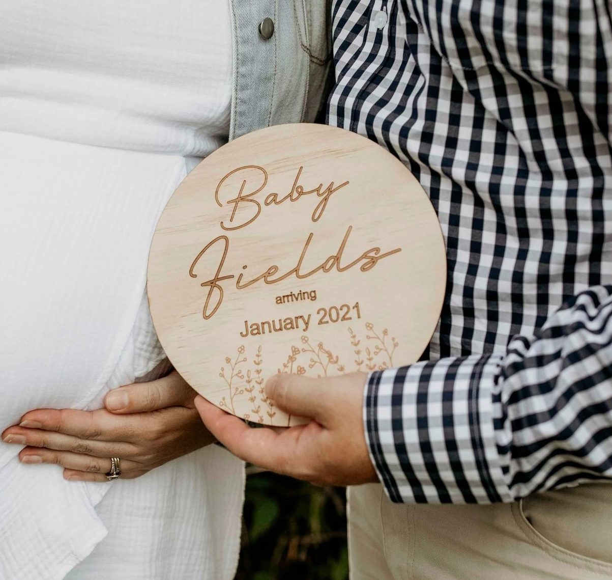 Wildflower Birth Announcement