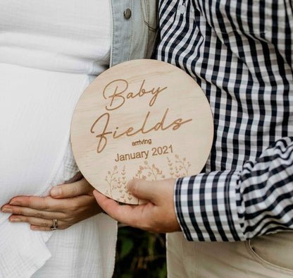 Wildflower Birth Announcement