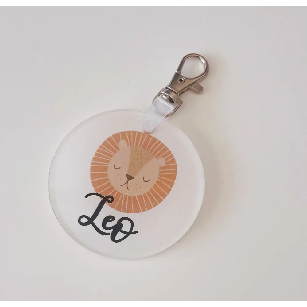 Round Acrylic Bag Tag - Multiple Designs