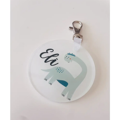 Round Acrylic Bag Tag - Multiple Designs