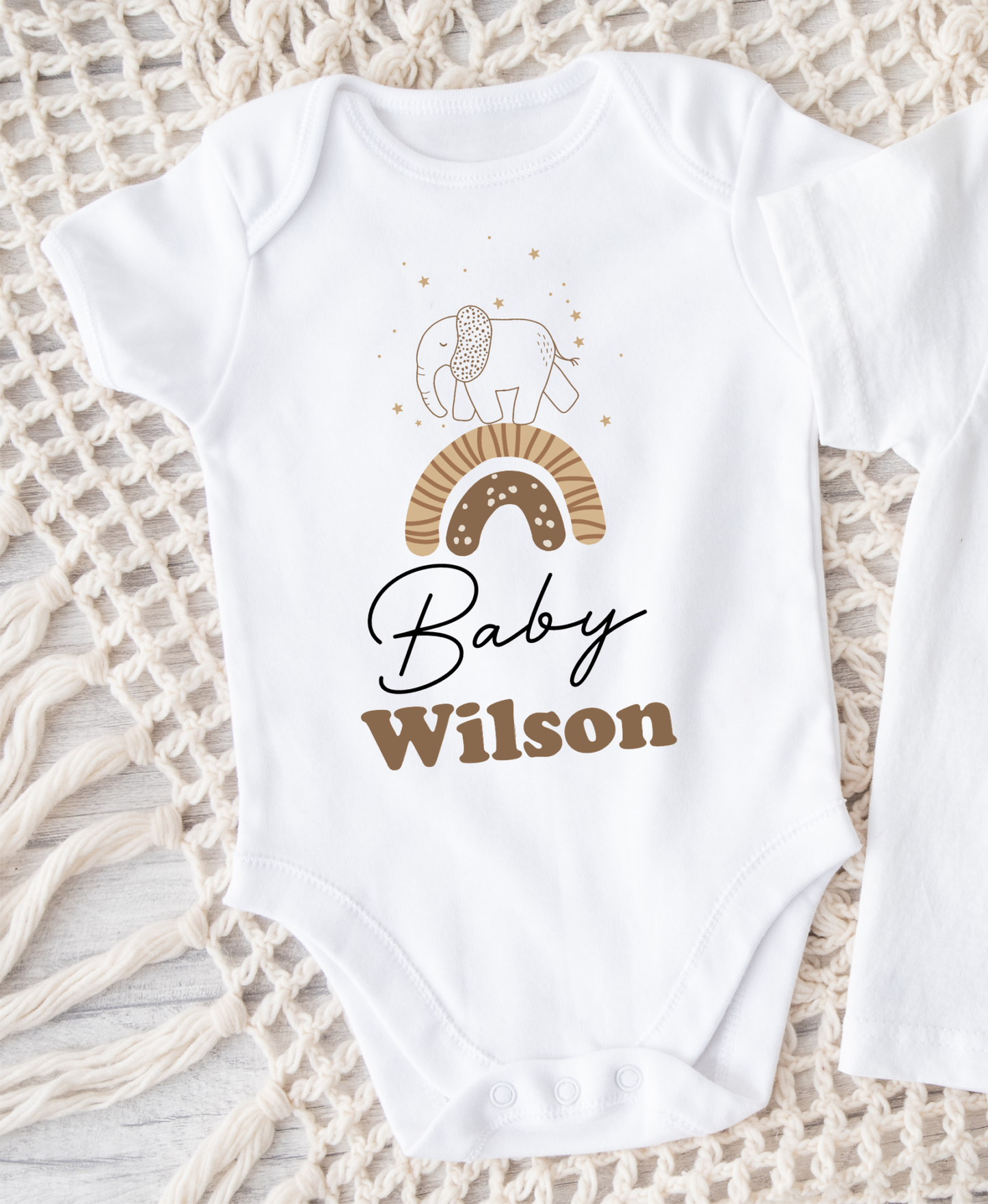 Personalised Elephant Safari onesie