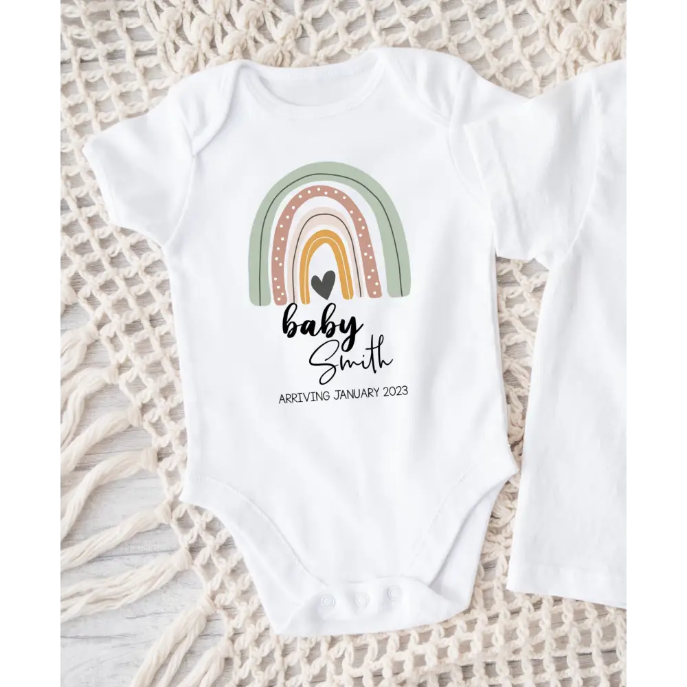 Sage Rainbow Baby onesie - Timber Tinkers