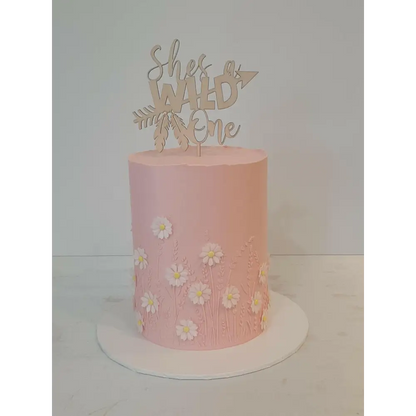 Shes a Wild One Cake Topper - Timber Tinkers