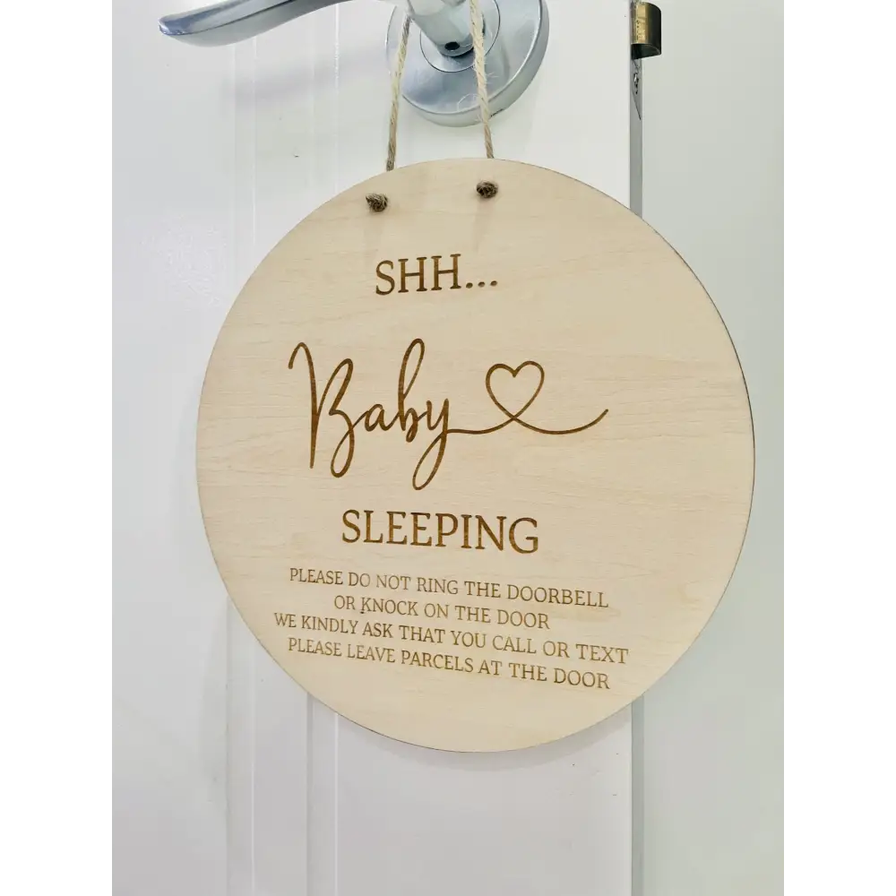 Shh... Baby Sleeping - Please do not knock