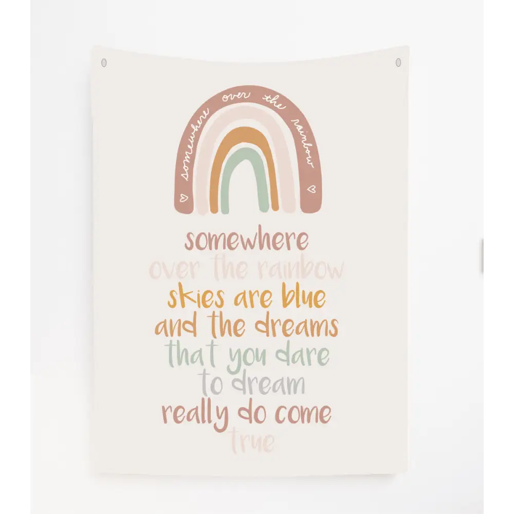 Somewhere over the rainbow Canvas Wall Hang