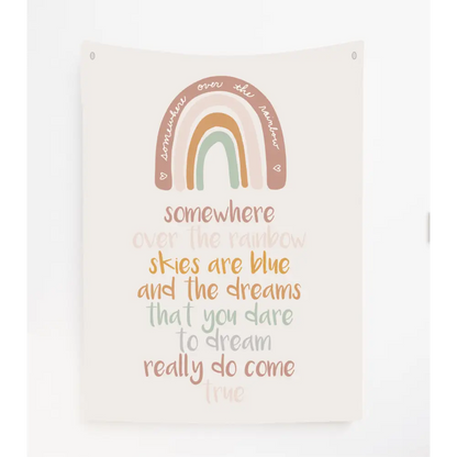 Somewhere over the rainbow Canvas Wall Hang