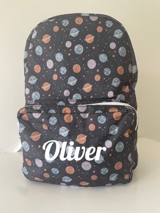 Personalised Kids Backpack - Space