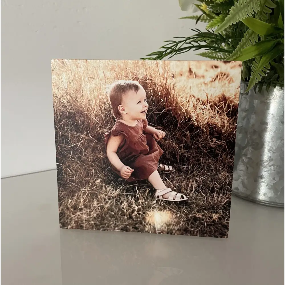 Square Wood Photo Blocks