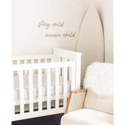 stay wild ocean child wall plaque