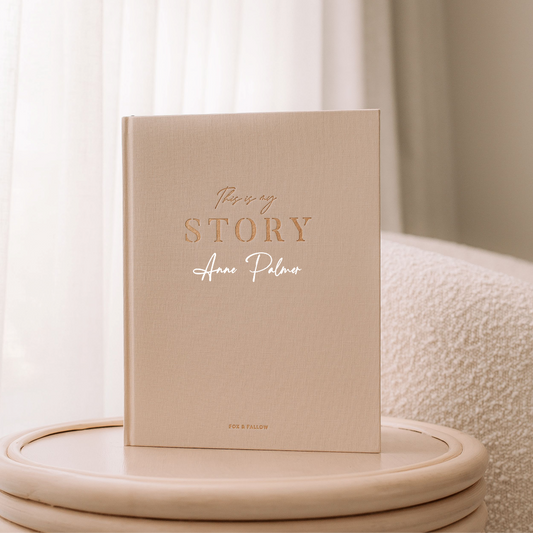 This Is My Story Memoir Journal Cream