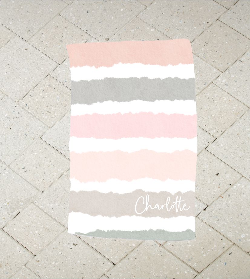 Personalised Kids Towel - Stripe