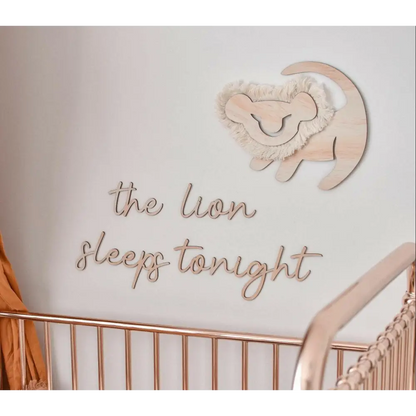 the lion sleeps tonight wall plaque