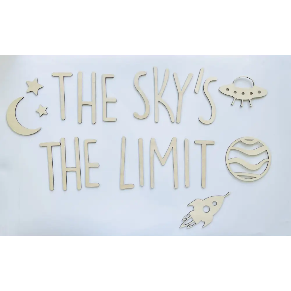 THE SKY’S THE LIMIT wall plaque