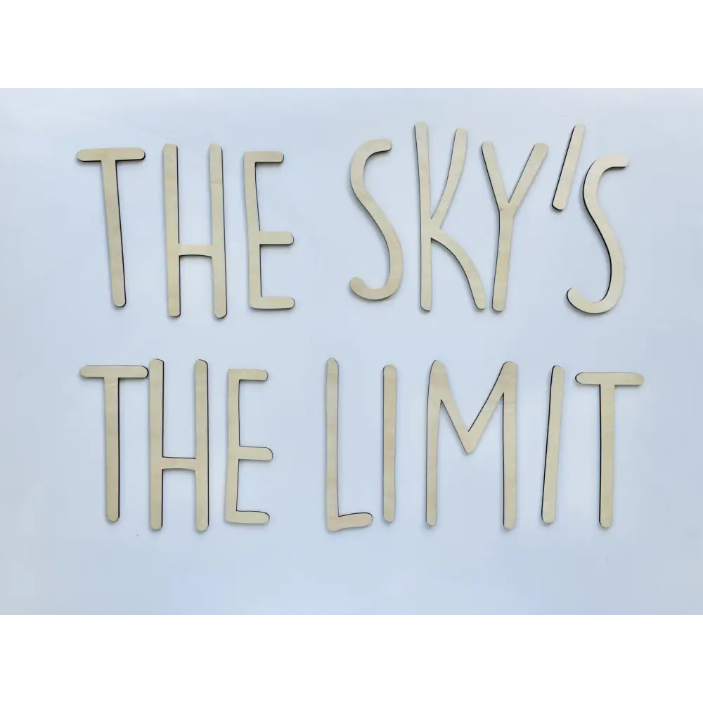 THE SKY’S THE LIMIT wall plaque