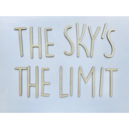 THE SKY’S THE LIMIT wall plaque