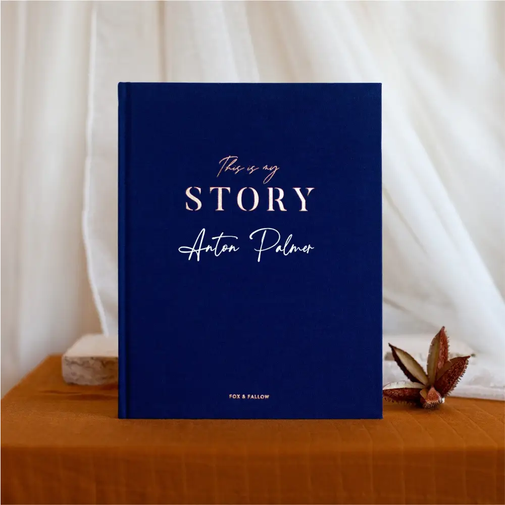 This Is My Story Memoir Journal Navy