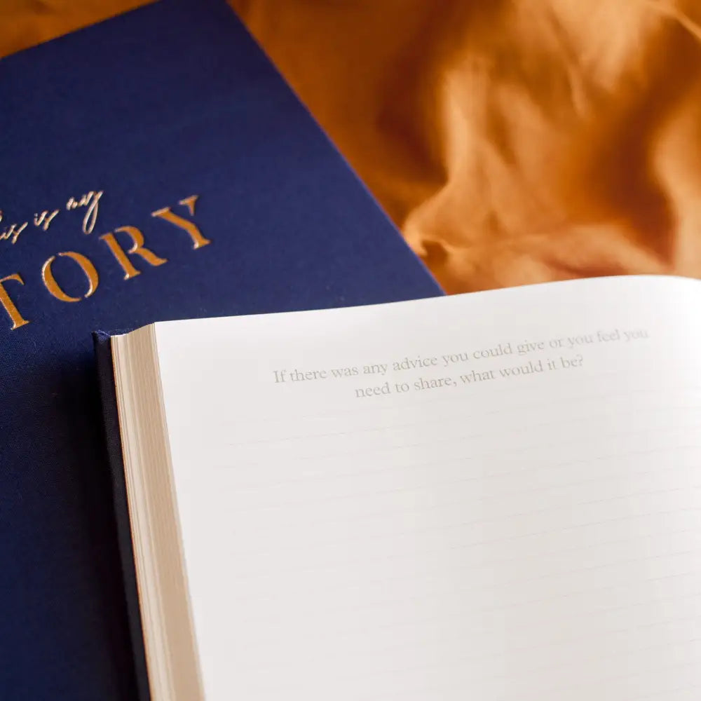 This Is My Story Memoir Journal Navy