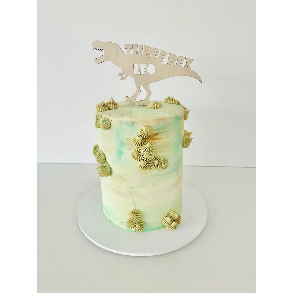 THREE REX TREX Cake Topper