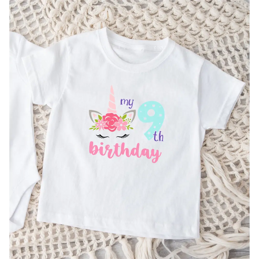 Unicorn Birthday T-Shirt - Multiple Years