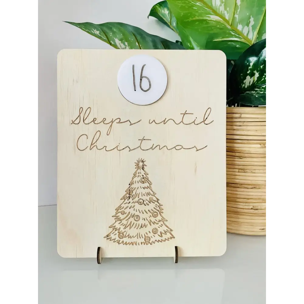 Vintage Christmas Tree Countdown